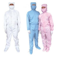 Bộ quần áo phòng sạch, thực phẩm liền thân có mũ, khẩu trang PS65003