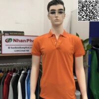 Áo thun cá sấu poly màu cam NPU-AT10020486