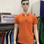 Áo thun cá sấu poly màu cam NPU-AT10020486