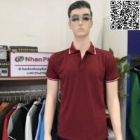 Áo thun cá sấu poly màu đỏ đô NPU-AT10020476
