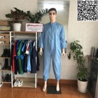 Quần áo phòng sạch liền thân ko nón màu xanh NPU-PS10020540