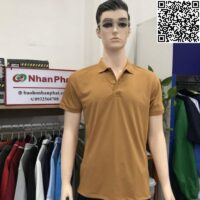 Áo thun cá sấu poly màu đồng NPU-AT10020484